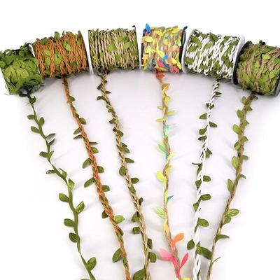 10m Rieten Groen Blad Decoratief Jute Touw voor DIY Natuurhoek of Kleuterklas Decor