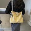 Cloth Bag, Large Capacity Bag, Women's Autumn and Winter New Versatile Canvas Bag, Crossbody Bag, Lazy Style Commuting Tote Bag
