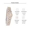 Women's stylish and luxurious diamond-encrusted quartz watch Oval dial for everyday wear, dates, anniversaries, Christmas gifts