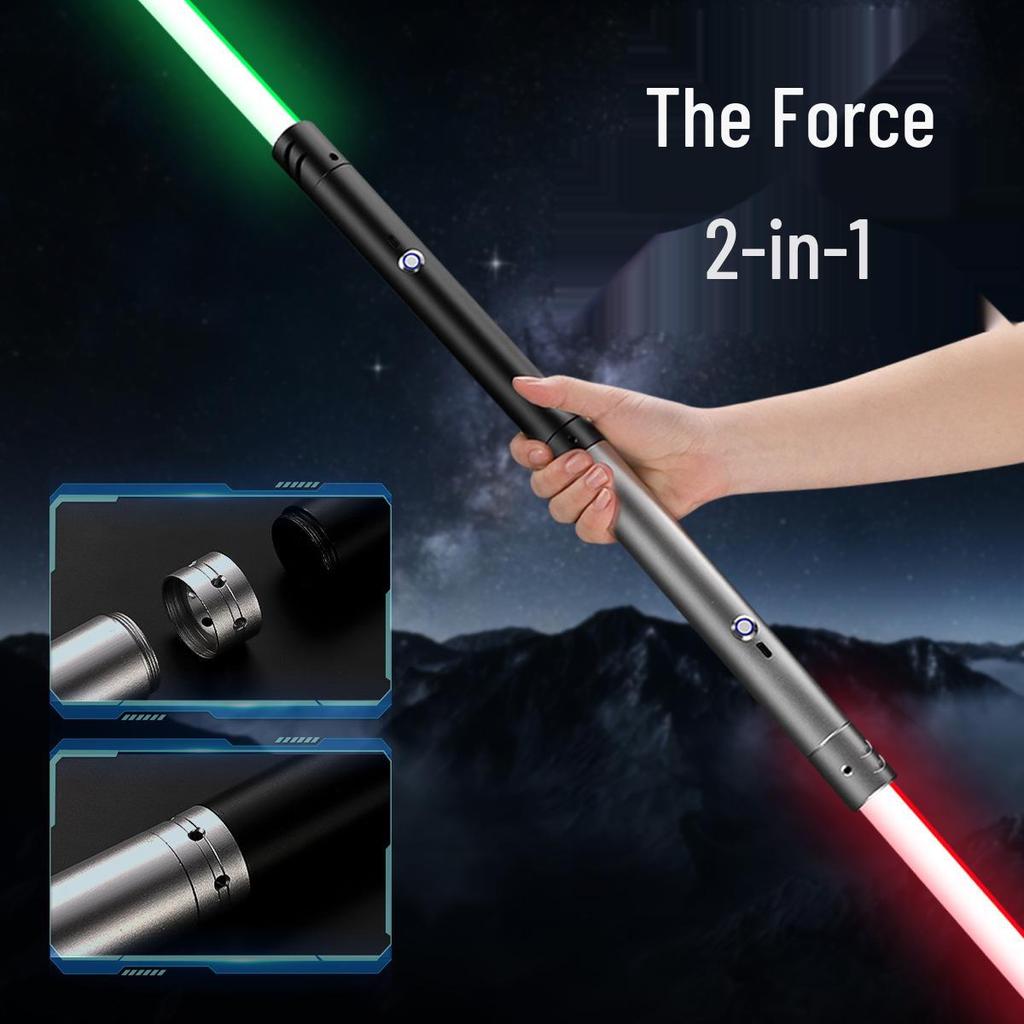 14barevný RGB kovový světelný meč - Dobíjecí, základní laserový meč inspirovaný Star Wars