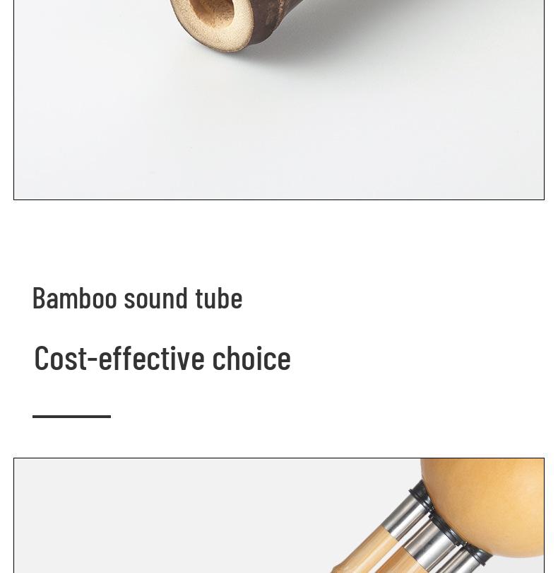 Natural Nine-Hole Unglazed Gourd Flute in C-flat, B-flat, D-flat, G-flat, and F-flat Keys for Adults