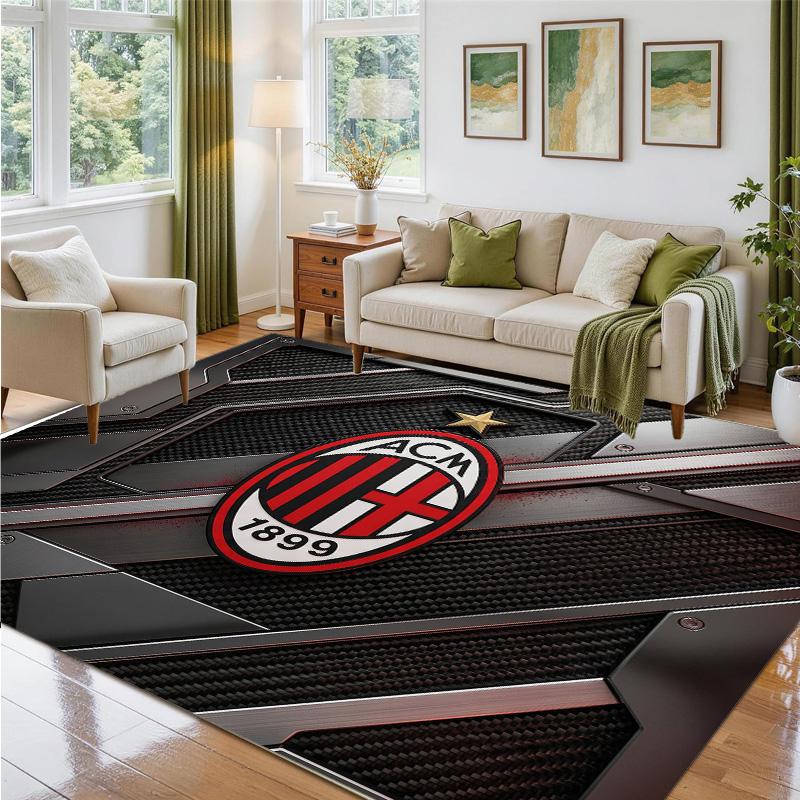 AC Milan Design Crystal Velvet Rug Soft Decorative Mat for Bedroom Entrance