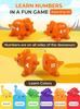 Montessori Dinosaur Matching Toy: Alphabet, Number & Pattern Learning, Early Math Enlightenment Educational Aid for Kids