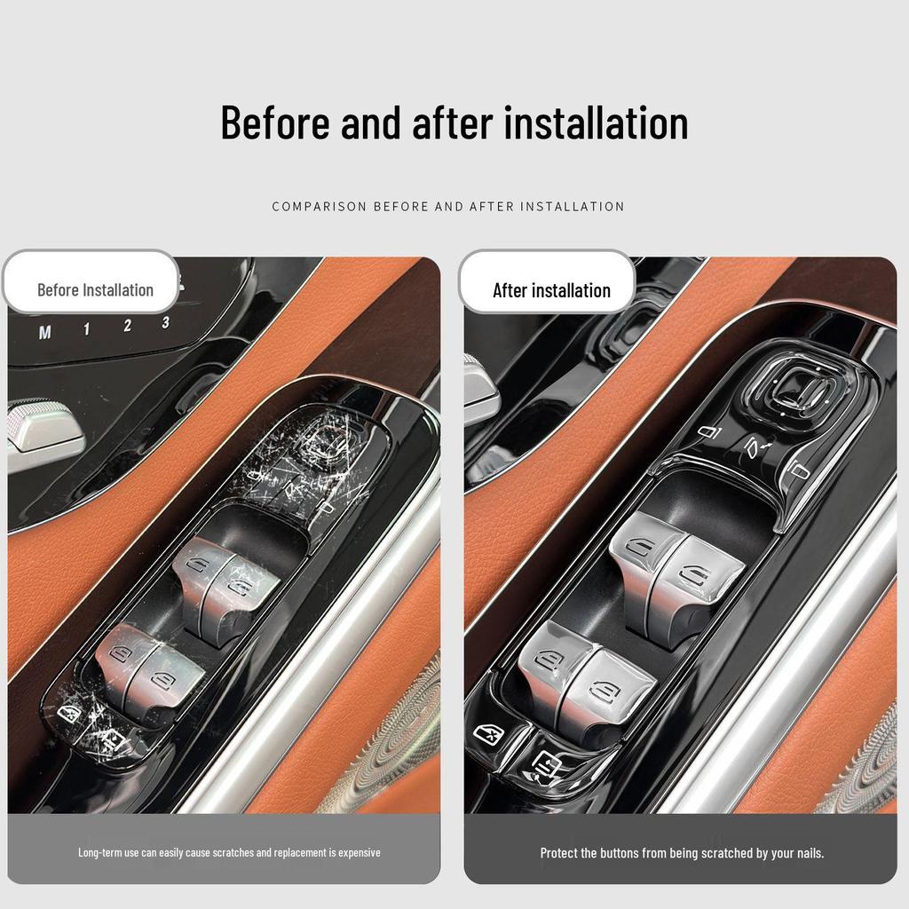 Mercedes-Benz S-Class Window Lift Panel Sticker for S400/S450 Interior