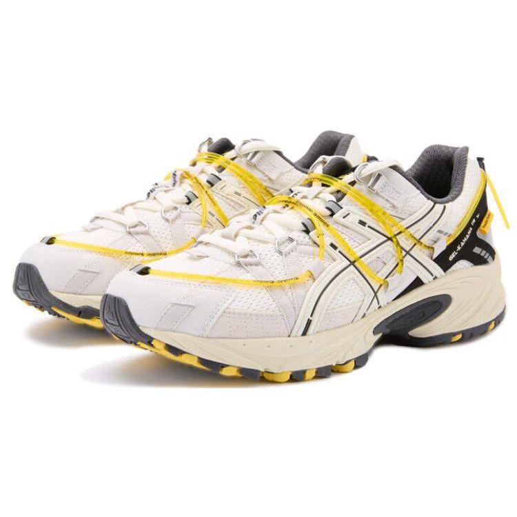 Asics Trouble Smile X  Gel-Kahana TR V2 Low Top Lifestyle Sneakers Unisex Sneakers White Black Yellow 1203A355-100