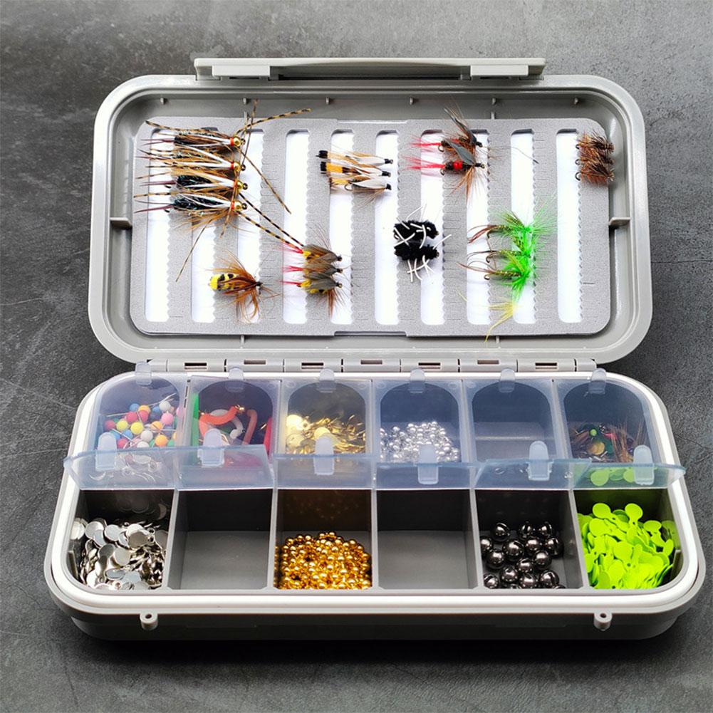 Water-Proof Fly Fishing Box Fly Lures Tackle Box Two-Sided Fly Fishing Box Lure Organizer Box for Vest Casting Fly Fishing