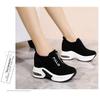 Women's Casual Shoes Autumn New Korean Version Height-increasing Thick-soled Zipper Suede Women's Shoes Fashion Sneakers