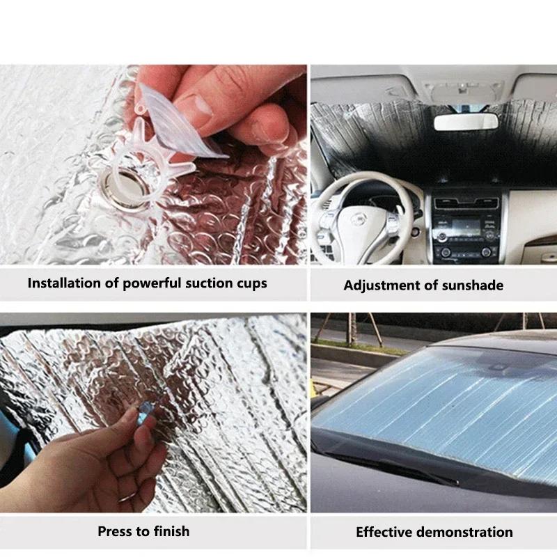 Sun Shade for Car Windshield Front Window Sun Protector Heat Shield UV Block Foldable Auto Sunshade for Summer