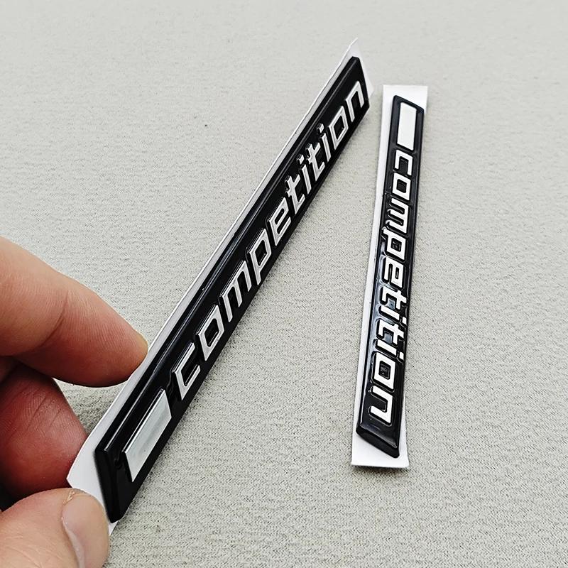 ABS Bilklistermärke Tävlingslogotyp Bar Understruken Märke Emblempåsar För BMW M3 M4 M5 X5M X6M Thunder Edition Biltillbehör yi2