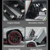 1:24 Scale Veneno Sports Car Model Toy Metal Diecast Supercar Sound Ligth Doors Opened Remote Control Vehicle Gifts for Child