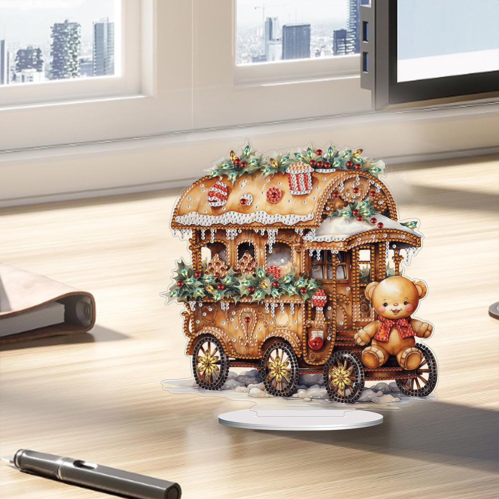 Special Shape Diamond Art Table Decor Christmas Diamond Painting Table Decor Diamond Painting Desktop Decor Gift for Christmas