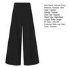 Women Pants Elastic High Waist Wide Leg Casual Trousers Loose Fit Solid Color Commuting Office Lady Pants Workwear