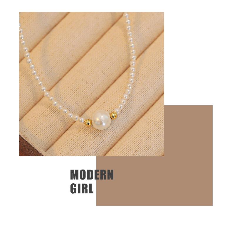 Shi Jiaqiang 2025 Light Luxury Ultra-fine Pearl Necklace: New High-end Niche Design Sweater Chain for Women