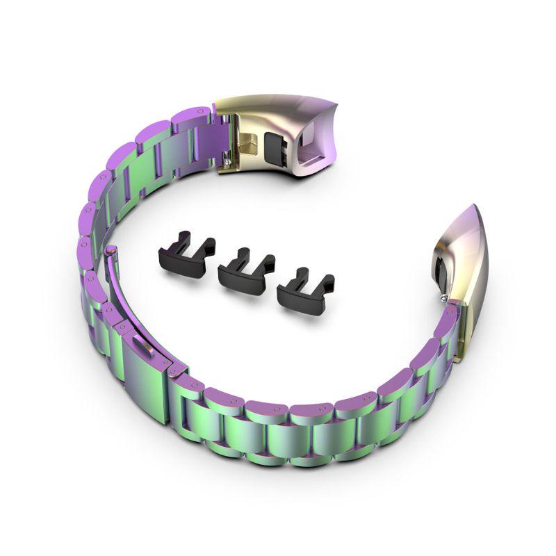 Suitable for Huawei for Honor Band 5 4 Watch Band Adjustable Stainless Steel Replacement Strap Wristband Bracelet Rust P