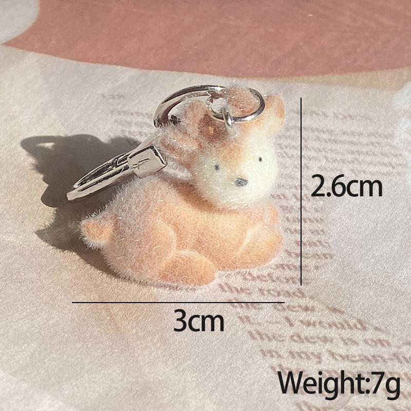 Flocking Elk Capybara Phone Strap Fluffy 3D Alpaca Doll Phone Chain Keychain Lanyard Bag Key Pendant Couple Gifts