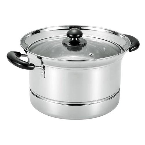 

Hirosho FPZ-22 Multi-Purpose Everyday Pot, Deep, 22cm Handled Pot (with Colander and Strainer)