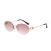 Elliptical Unisex Sun Glasses With Uv400 Protection For Beach And Outdoor Activities