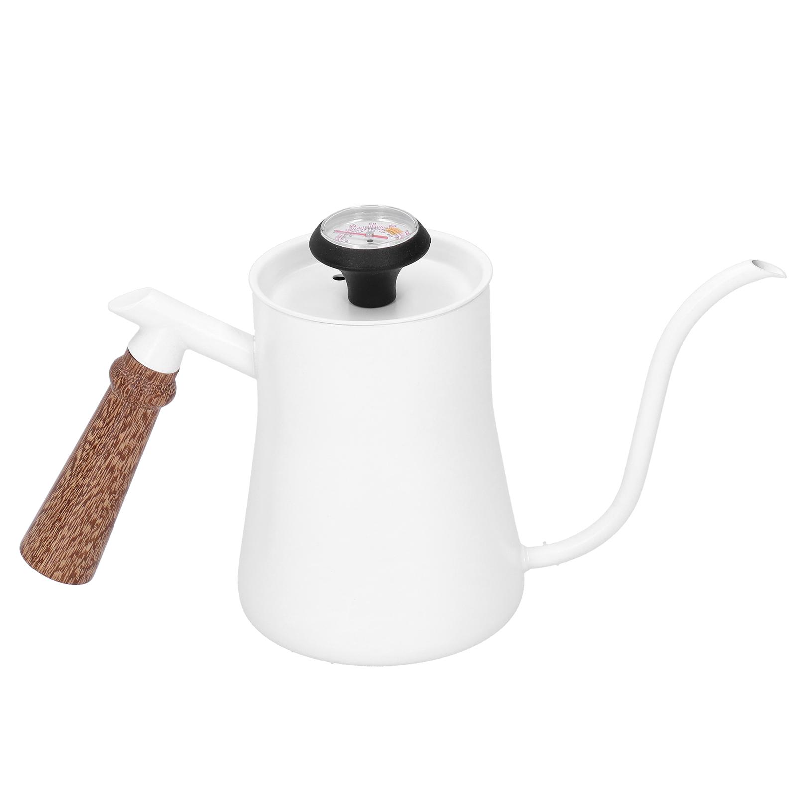Coffee Pot 650ml Stainless Steel   Narrow Spout Coffee Kettle with Thermometer