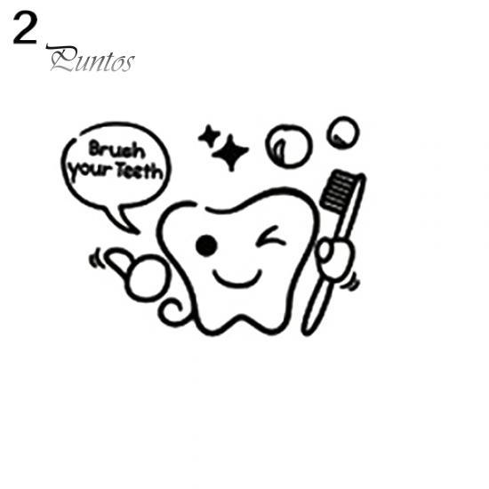 

Домашний декор мультфильм зубная щетка ваши зубы душевая виниловая наклейка фрески настенный декор #2