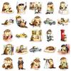 50 Cute Cartoon Otter Stickers for Guitar, Refrigerator, and Graffiti Decoration