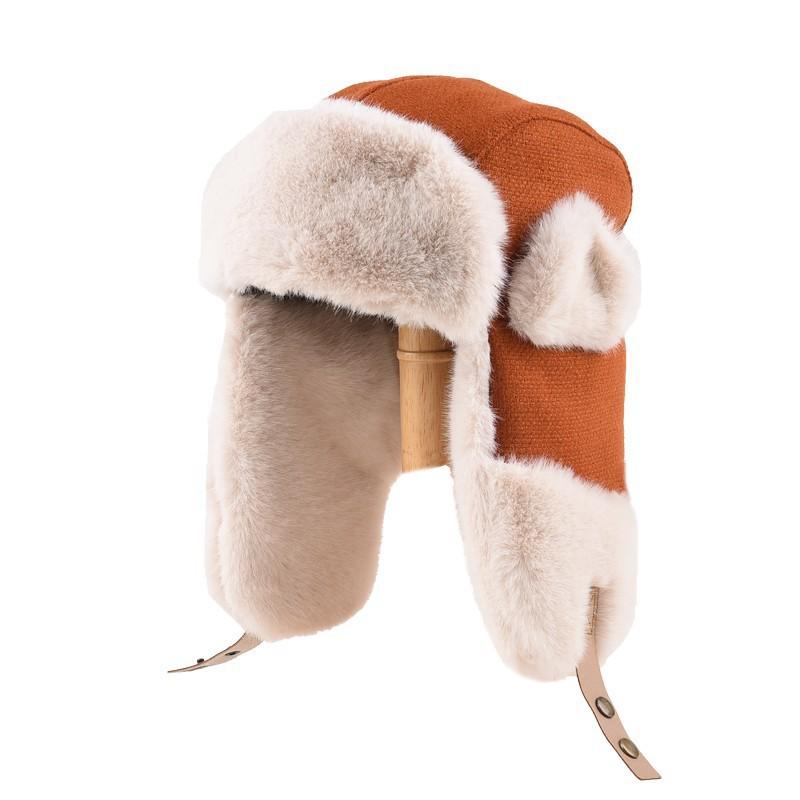 Unisex Winter Warm Fleece Lined Ear Protection Hat Knit Beanie Cycling Outdoor Cold Weather