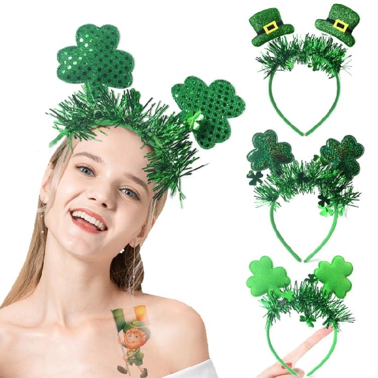 Irish Festival Headband Hairband Patricks Day Party Costume Accessories for Men Women Cosplay Theme Parties Photography