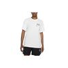 Nike T Shirts Unisex White Crew Neck Moderate Straight Fit DJ0929-100