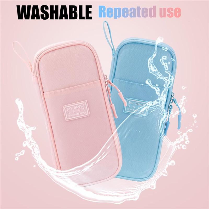 Large Pencil Case for Girls Big Capacity Pencil Pouch Stationery Organizer Portable Office Stationery Makeup Bag