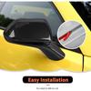 Carbon Fiber Rearview Mirror Cover Trim Decoration Exterior Accessories Compatible with Chevrolet Camaro 2016-2023