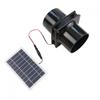 Ventilatore Rotondo per Condotti 12V Ventilatore di Scarico Solare Resistente alle Intemperie