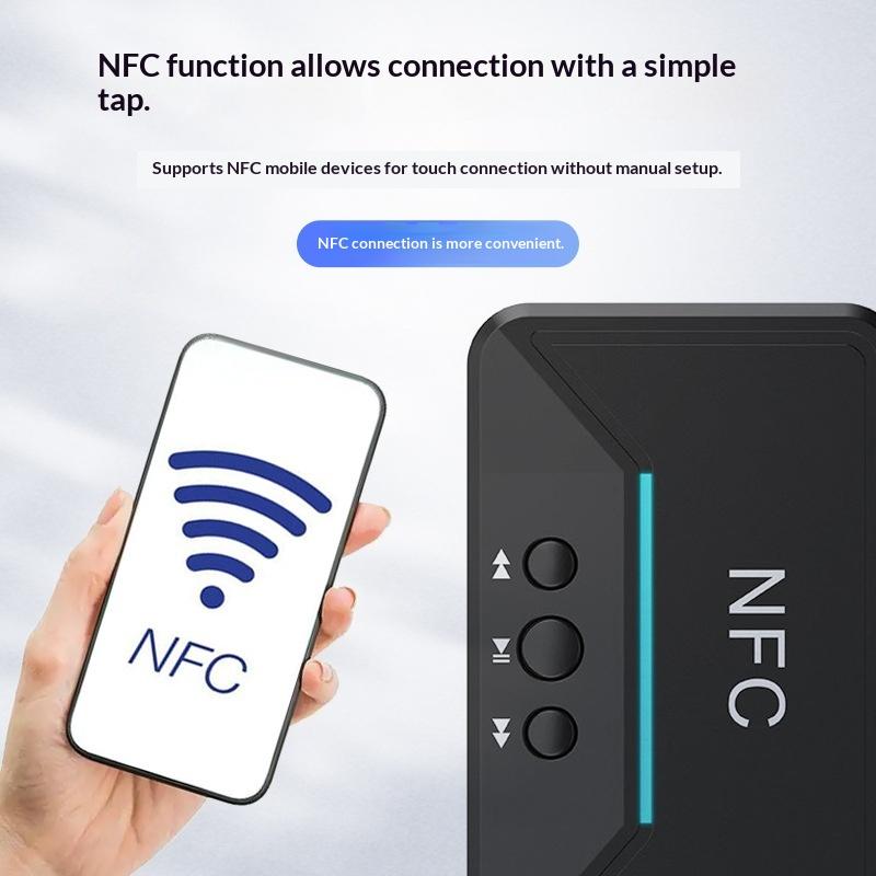 Bluetooth 5.3 Receiver, Nfc Wireless Bluetooth Adapter, Rcau Disk Player, Desktop Bluetooth Receiver