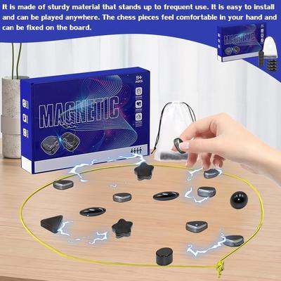 Jogo de Ímã com Corda, Jogo para Família & Festa & Viagem & Acampamento - Jogos de Estratégia Puzzle, Jogos para 2 Jogadores para Crianças & Adultos