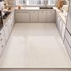 Large PVC Kitchen Floor Mat Non Slip Oil Proof Easy Clean Leather Rug For Balcony