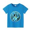 Smilings Critters Children T-shirt Short-sleeve Shirt Colorful Tee Tops Cotton Kid Cute Cartoon Figure Printed T-shirts Boy Gift