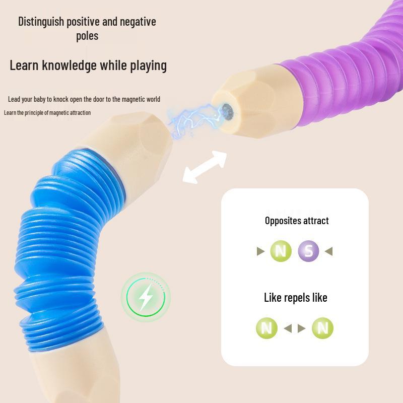 Multifunctional Magnetic Twist Sticks: Concentration & Dexterity Builder for Kids