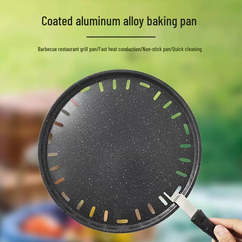 Portable Non-stick Outdoor BBQ Griddle Pan (Set of 2)