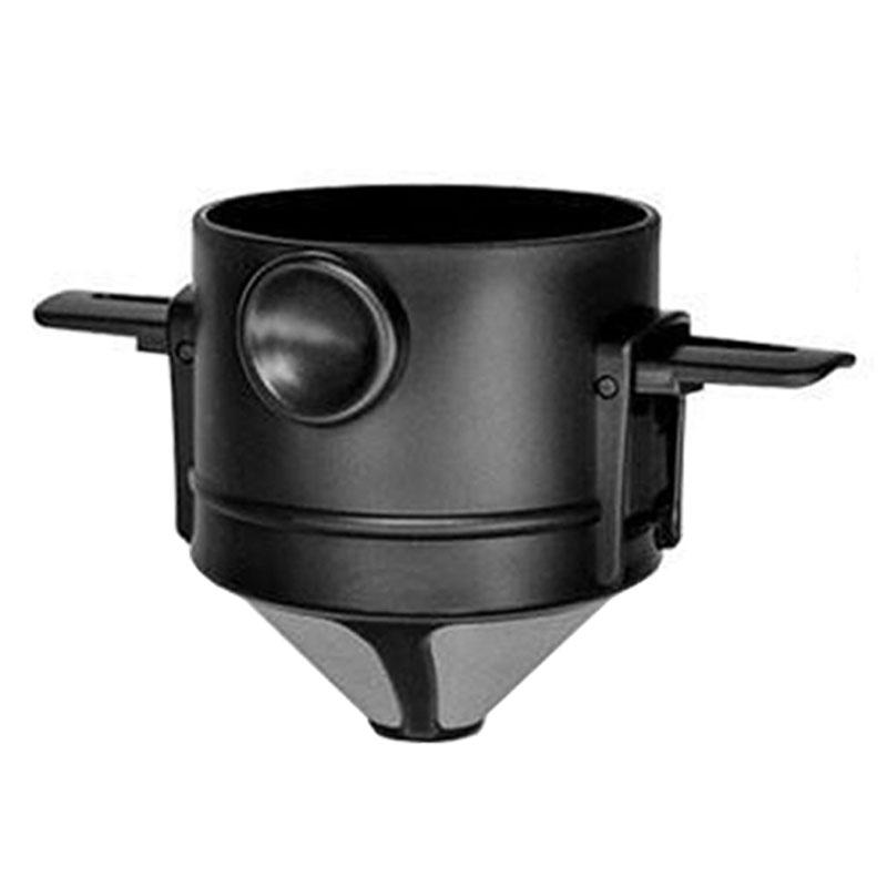 Coffee Maker Portable Pour Over Coffee-Maker Set With Stainless Steel Coffee Mug Collapsible Pour Over Coffee Filter For Travel чёрный