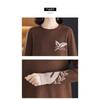 Nuovo Autunno Inverno Abbigliamento da Mamma Maglione Lavorato a Maglia alla Moda Capospalla di Media Lunghezza Camicia Intima Versatile e Ampia per Donne