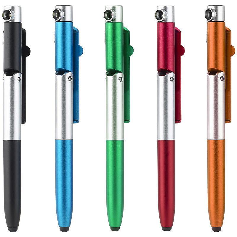 2PCS Multifunctional Toy 4 In 1 Deformation Pen Foldable Mobile Phone Stand LED Lights