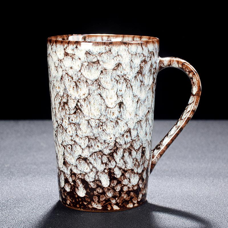 Creative Ceramic Jianzhan Color-Changing Mug - Versatile Tea, Coffee, or Water Cup for Home and Office