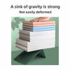 2Pcs Set Candy Color Bookends Transparent Acrylic Book Organizer Convenient Book Holders  Bookshelf