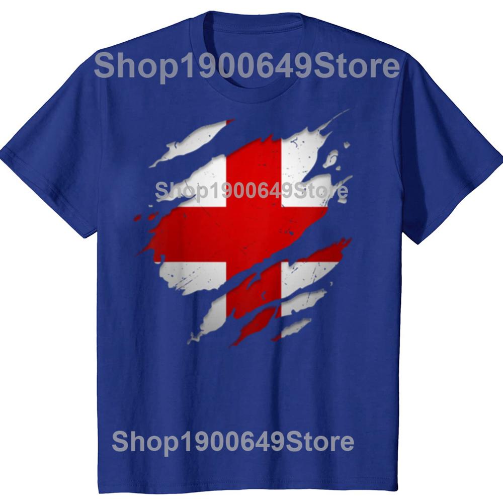 Funny Proud English England Flag T Shirts Summer Graphic Cotton Streetwear Short Sleeve Birthday Gifts Tshirt Mens Clothing