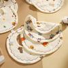 Newborn 6 Layer Gauze Bibs Ultra Soft Absorbent Anti Spit Up Cartoon Baby Drool Bibs Breathable And Comfortable For Infants