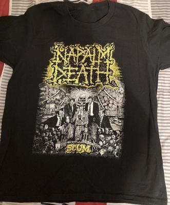Napalm Death Band Scum Album Shirt Unisex Black Size S-5XL E1923