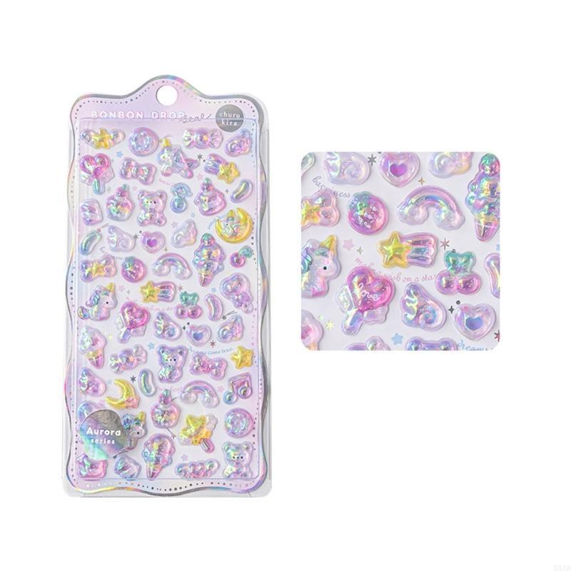 3D Relief Sticker Decoration Sticker Waterproof 3D Embossed Sticker