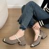 Skinny British style summer Internet celebrity single shoes women's fried street high value shallow mouth spring retro explosion Mary Jane shoes