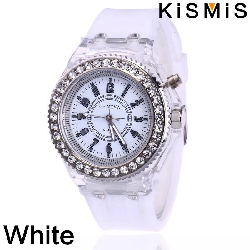 Modische LED Sportuhren, Leuchtendes Persönlichkeits-Strass-Design, Trendige Quarzuhr für Männer, Frauen, Paare, Schick & Praktisch