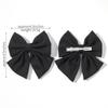 2pcs/set 4.5" Cheer Bow Hair Clip for Kids Lovely Grosgrain Ribbon Hairgripes Girls Delicate Bowknot HairPins Baby Headwear Set