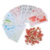 Bingo Kartenspiel Pädagogisch Interaktiv Vintage Erwachsene Bingo Schach Familienspiele Set für Kinder Familie Freunde Gruppen Spielabend