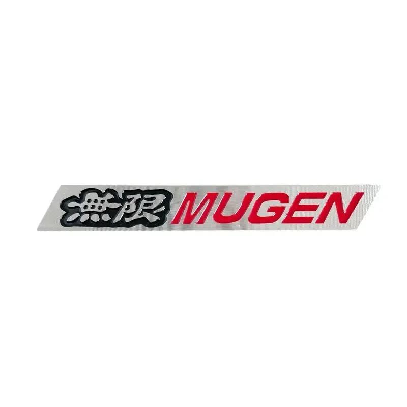 3D Aluminum Alloy Mugen Logo Rear Trunk Fender Emblem Badge Car Sticker Decals For Honda Civic Type R Accord Integra CRV Fit